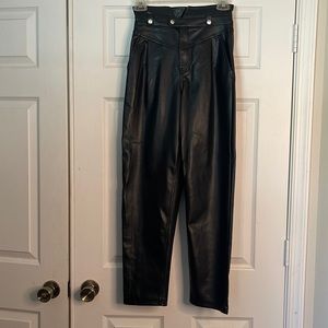 Blank NYC black faux leather women’s pants